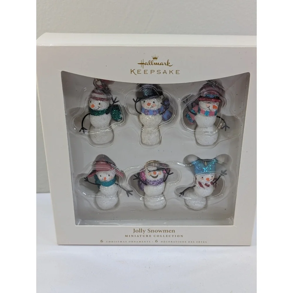 HALLMARK‎ Keepsake 2006 JOLLY SNOWMEN Miniature CHRISTMAS ORNAMENT Mini SNOWMAN